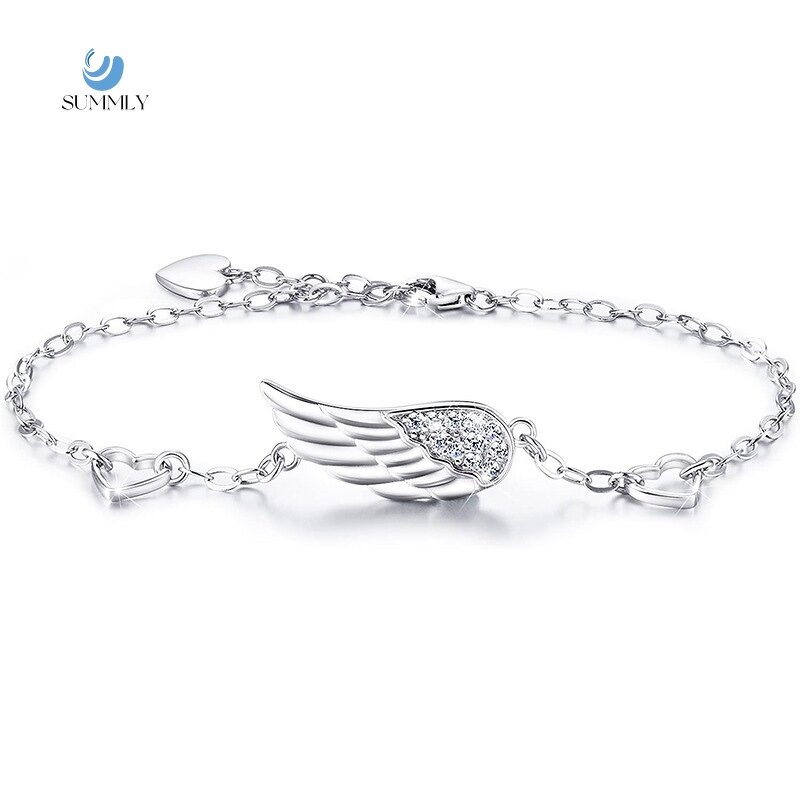 Angel Wings Bracelet Manufacturer - Vintage Zirconia 925 Silver 18K Gold Plated