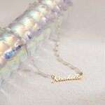 Name Necklace Manufacturer - Personalized Custom English Letter Pearl Chain