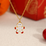 Christmas Necklace Manufacturer - Wholesale Cartoon Reindeer Bell Snowflake
