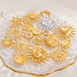 Sun Heart Pendant Factory - 18K Gold Plated DIY Bracelet Necklace Non-Fading