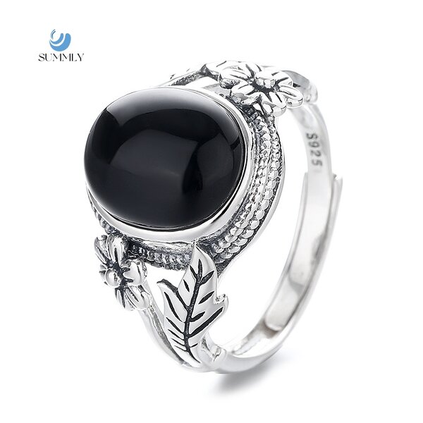 Flowers Leaves Ring Supplier - Vintage Retro 925 Sterling Silver Fine Jewelry