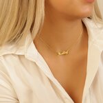 Personalized Name Necklace Supplier - 18K Gold Plated Stainless Steel Custom