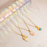 Oil Drip Pendant Necklace Supplier - Summly Trendy Wholesale 18K Gold Plated
