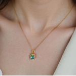 Oil Drip Pendant Necklace Supplier - Summly Trendy Wholesale 18K Gold Plated