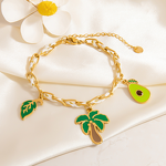 Ocean Style Bracelet Factory - Vintage Wholesale DIY Fruit Series 18K Gold