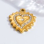 Devil's Eye Pendant Factory - DIY Love Zircon Stone 18K Gold Plated Stainless