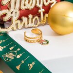 Christmas Charm Supplier - Christmas Style 18K Gold Plated Stainless Steel