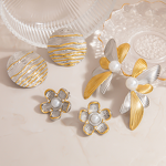 Flower Butterfly Earring Manufacturer - Trend Personalized 18K Gold Plated Non Fading