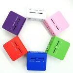 International Plug Adapter Factory - 2 USB Port World Travel AC Power Charger with AU US UK EU Converter