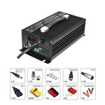 Golf Cart Battery Charger Supplier - Portable Universal Silver Aluminum Case 20A 48V