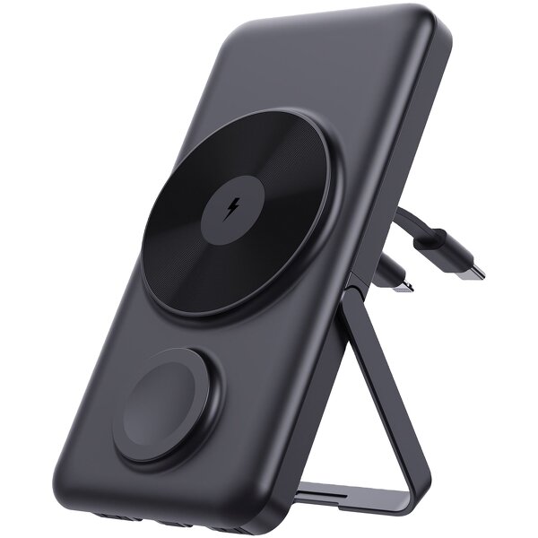 Wireless Charger Power Bank Factory - 3 In1 Universal Magnetic 15w Black TOP Li-polymer 10000Mah