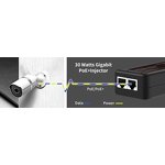 Wall Plug Poe Injector Supplier - 220V Rj45 56V 24V 12V Powerline Dc Over 48V 0.5A Power Adapter