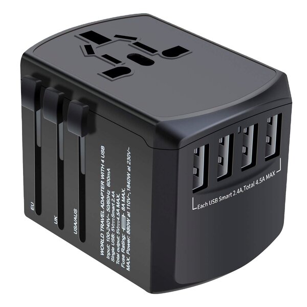 Universal Travel Adapter Supplier - Multi Plug 100-240V Electrical Socket USB Charger