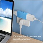 Rotatable Socket Converter Factory - 180 Degree US Plug Wireless Outlet Adapter Mini Slim 3 in 1