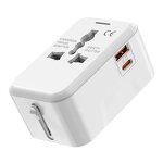 Worldwide Travel Adapter Factory - PD 20W Dual USB with Australia Europe UK EU Multi Plug Wall