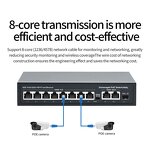 Standard POE Switch Factory - 11 Ports 1000Mbps 8 PoE+ 2 Gigabit Uplink +1 SFP 120W Unmanaged