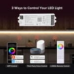 Smart LED Dimmer Supplier - PE-S30ZCA Tuya WiFi Sound Activated RGB RGBCCT 5 in 1