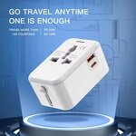 Universal Travel Adapter Supplier - US UK AU EU PD 20W Fast with 1 Usb 1 Type c Socket Extension