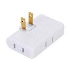 Rotatable Socket Converter Factory - 180 Degree US Plug Wireless Outlet Adapter Mini Slim 3 in 1