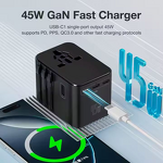 Worldwide Travel Adapter Supplier - 45W 5 Usb Portable Smart Charger