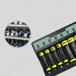 Battery Charger Supplier - 8 Bay AA AAA High-Speed USB Independent Slots for Ni-MH Ni-CD