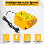 Battery Charger Replacement Manufacturer - for Dewalt Compatible 20V 60V Max Lithium DCB200 DCB204