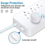 Surge Protector Power Strip Supplier - 3USB+1Type C Socket for Home US Standard 250V 8 Outlets