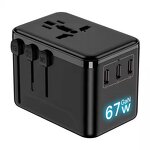 International Travel Adapter Manufacturer - New Multi-functional 67W GAN All in One Worldwide