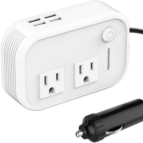 DC to AC Inverter Manufacturer - 12V to 110V 200W Car Power with Four USB Ports Charger