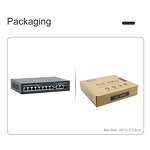 Standard POE Switch Factory - 11 Ports 1000Mbps 8 PoE+ 2 Gigabit Uplink +1 SFP 120W Unmanaged