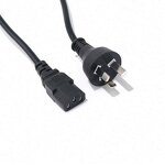 Power Cord Manufacturer - 3 Pin Prong Plug Cable 10A/13A/15A AC IEC C13