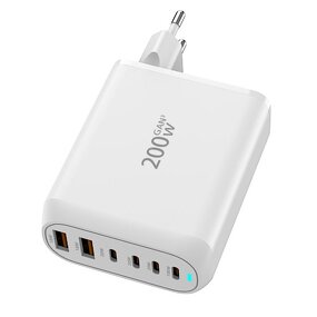 USB Fast Charger Manufacturer - Type C PD PPS LCD Display Gan Charger 200W