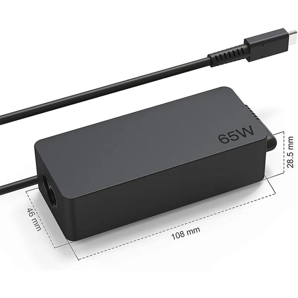 Universal Power Adapter Factory - OVP DC Type C 100-240Vac 1.2A 5-48V/1-8A 65W Desktop
