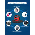 Portable Car Jump Starter Supplier - High Power 12v Portable Car Battery with Air Compressor