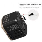 Universal Travel Adapter Supplier - Multi Plug 100-240V Electrical Socket USB Charger