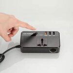 Car Power Inverter Factory - 12V 24V to 220V Multi Smart USB QC3.0 Fast Charging Socket Converter 200W