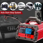 Smart Car Battery Charger Manufacturer - 20A 12V 24V for Lead Acid LED Display Fully Automatic Trucks