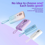 Portable Power Bank Manufacturer - LED Digital Display 10000mah Built in Cables With KC