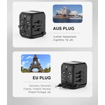 Travel Adapter Manufacturer - Universal with USB and Type-c Smart Charger Socket