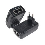 UL Listed POE Injector Manufacturer - 802.3af 2 RJ45 Ports 24V 1A 48V 0.5A Ethernet POE Switch