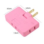 Rotatable Socket Converter Factory - 180 Degree US Plug Wireless Outlet Adapter Mini Slim 3 in 1