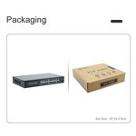 16 Ports POE Switch Manufacturer - 330W 38gbps IEEE802.3af/at for CCTV Camera System 10/100/1000Mbps