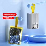 Portable Charger Power Bank Supplier - Transparent Shell 10000mah Dual Usb Outputs