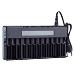Battery Charger with LCD Factory - 18650 26650 12 Slots EU US Multiple Batteries Electric