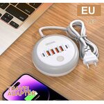 PD Desktop Power Strip Supplier - Factory Price 4A+2C USB Wall Charger with US/EU/AU Plug