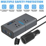 Car Plug Adapter Supplier - Newly 200w Charger 12V to 110V Car Power Inverter