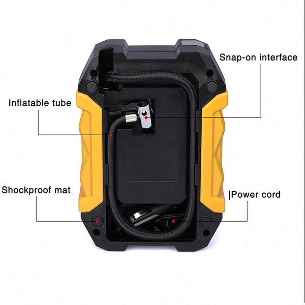 Car Air Pump Manufacturer - 12V Durable Portable Electric Compressor Tire Inflator