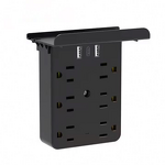 Wall Outlet Extention Manufacturer - 2USB+C US Receptacle 6 Way with Holder 5V 3.6A Fast Charging