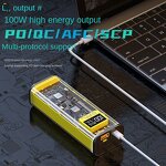 Fast Charging Power Bank Factory - Portable Li-polymer High Capacity 100W 20000mah CN;GUA Transparent Punk