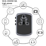 Universal Travel Adapter Supplier - Multi Plug 100-240V Electrical Socket USB Charger